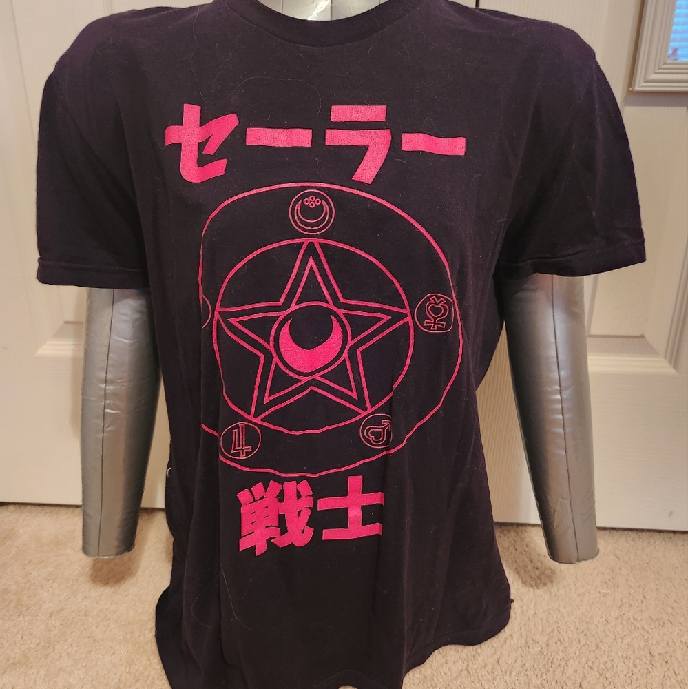 Sailor Moon Neon Cyberpunk Japanese Shirt